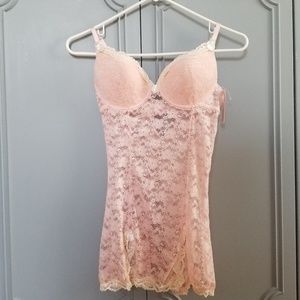 Lace Chemise with flower details